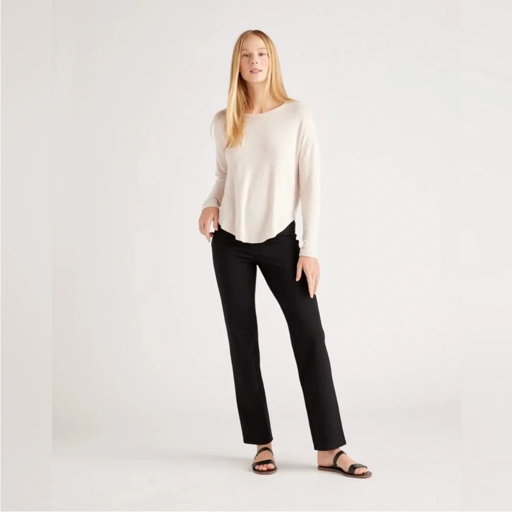 New Quince Ultra Stretch Ponte Straight Leg Pants Women’s extra small‎ XS Black